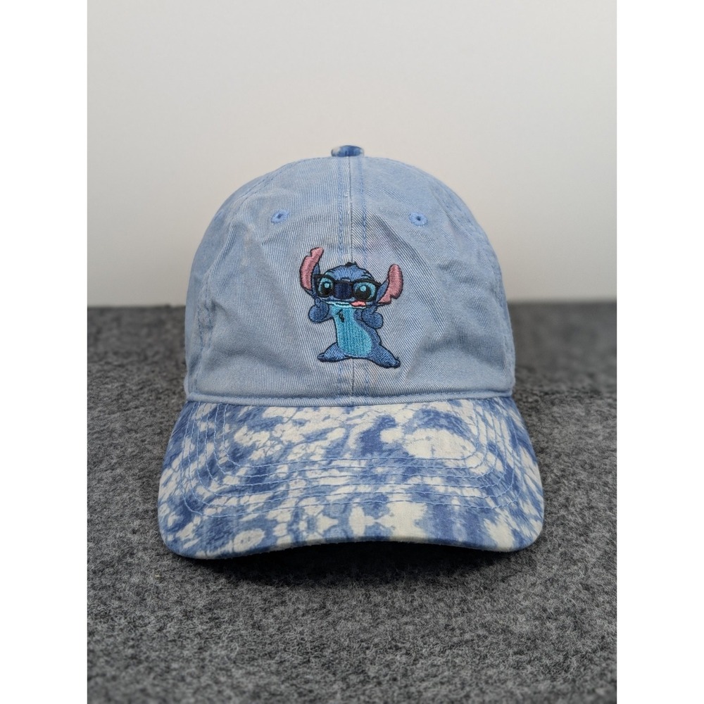 Disney Hat Cap Strap Back Lilo Stitch Blue Tie-Dye Walt Disney Movie Womens